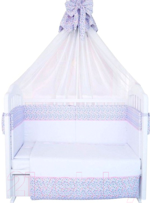 Комплект постельный для малышей Polini Kids Очарование 7 (120x60)