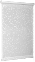 Рулонная штора Delfa Сантайм Жаккард Прима СРШ-01 МД8118 (34x170, белый) - 