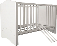 Детская кровать-трансформер Polini Kids Simple 140x70 (белый) - 