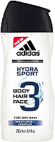 

Гель для душа Adidas, Body-Hair-Face Hydra Sport