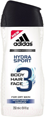 Гель для душа Adidas Body-Hair-Face Hydra Sport (250мл)