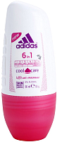 

Антиперспирант шариковый Adidas, Cool&Care 6 в 1 48ч