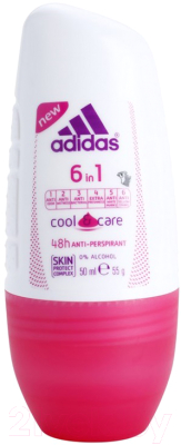Антиперспирант шариковый Adidas Cool&Care 6 в 1 48ч (50мл)