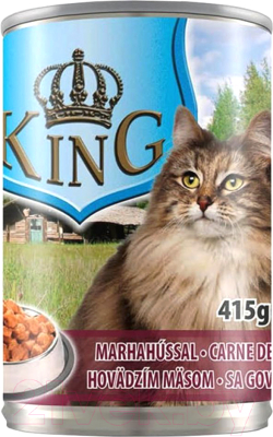 Влажный корм для кошек Piko Pet King Beef (415г)