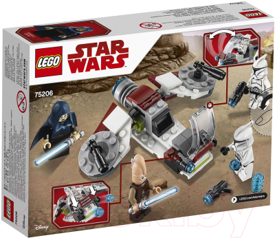 Конструктор Lego Star Wars Боевой набор джедаев и клонов-пехотинцев / 75206