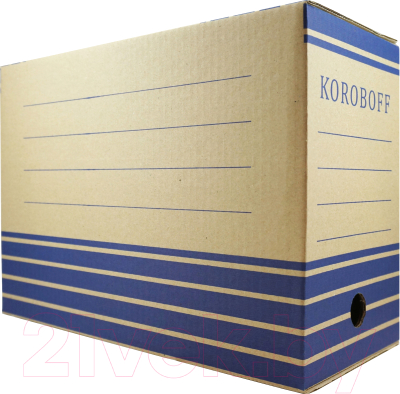 Коробка архивная Koroboff Оф150б (150мм, коричневый)