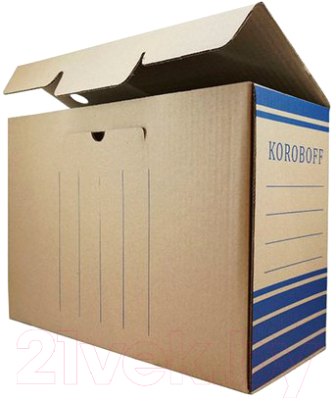 Коробка архивная Koroboff Оф150б (150мм, коричневый)