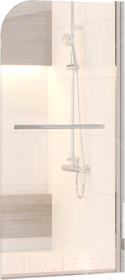 Стеклянная шторка для ванны RGW SC-15 / 06111508-11 (хром/прозрачное стекло)