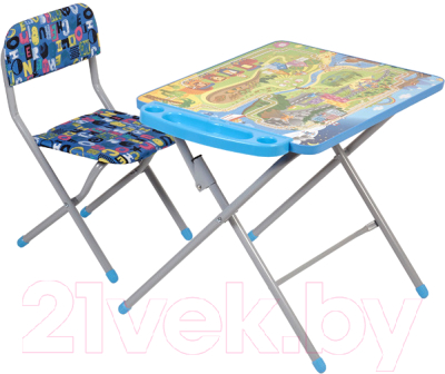 

Комплект мебели с детским столом Фея, Досуг 201 Железная дорога