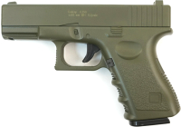 Пистолет страйкбольный GALAXY G.15G пружинный (6мм, зеленый) - 