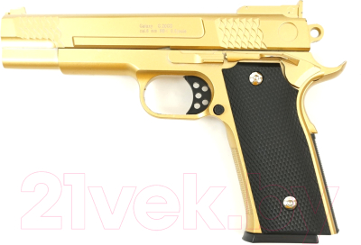 Пистолет страйкбольный GALAXY G.20GD пружинный (6мм, золото)