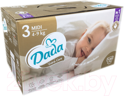Подгузники детские Dada Extra Care Midi 3 Box New (120шт)