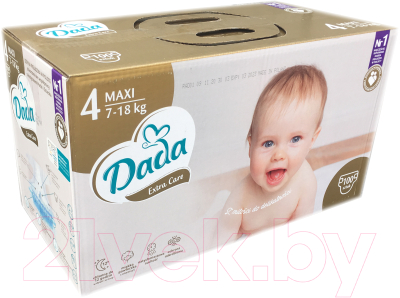 Подгузники детские Dada Extra Care Maxi 4 Box New (100шт)