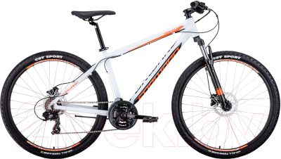 Велосипед Forward Apache 27.5 3.0 Disc 2020 / RBKW0M67Q044 (21, белый/оранжевый)