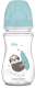 Бутылочка для кормления Canpol Exotic animals с широким горлышком 3-6+ / 35/221 (240мл, голубой) - 