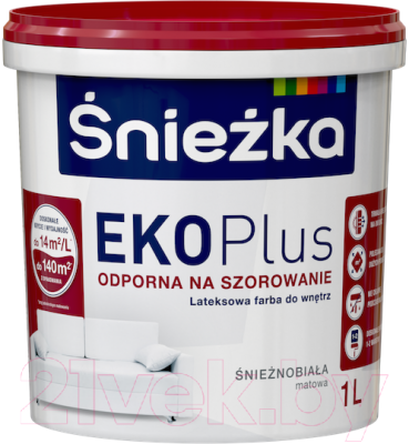 Краска Sniezka EKO Plus (1л, белый)