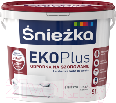 Краска Sniezka EKO Plus (5л, белый)