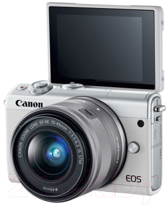 Беззеркальный фотоаппарат Canon EOS M100 EF-M15-45 IS STM Kit WH / 2210C012