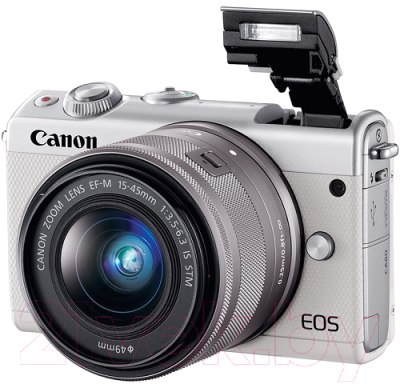 Беззеркальный фотоаппарат Canon EOS M100 EF-M15-45 IS STM Kit WH / 2210C012