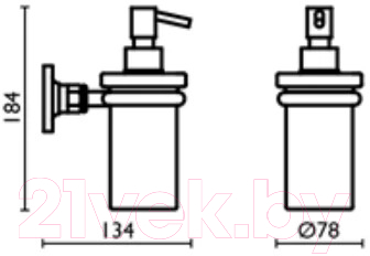 Дозатор для жидкого мыла Bagno & Associati VI12851