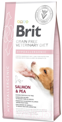 

Корм для собак Brit, VD Dog Hypoallergenic Salmon & Pea / 528035