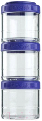 Набор контейнеров Blender Bottle GoStak Tritan / BB-G100-BLUB (синий)