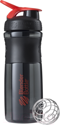 Шейкер спортивный Blender Bottle SportMixer Tritan / BB-SM28-BRED (черный/красный)