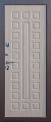 Входная дверь Гарда Isoterma Лиственница мокко (96x205, левая)