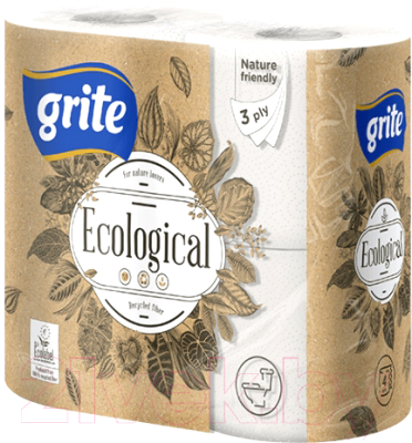 Туалетная бумага Grite Ecological (4рул)