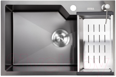 Мойка кухонная Avina HM6543 PVD (графит)