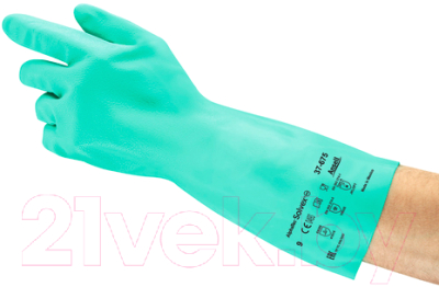 Перчатки защитные Ansell AlphaTec Solvex 37-675 (р. 10, зеленый)
