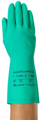 Перчатки защитные Ansell AlphaTec Solvex 37-675 (р. 8, зеленый)
