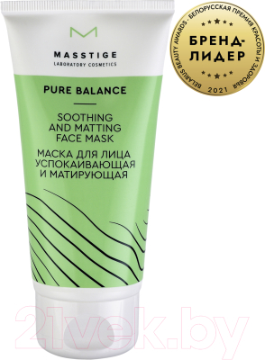 Маска для лица кремовая Masstige Pure Balance успокаивающая и матирующая (50мл)
