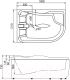 Миниатюра изображения товара Ванна акриловая Gemy G9083 B L 180x121 (с гидромассажем)