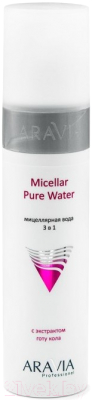 Мицеллярная вода Aravia Professional Micellar Pure Water 3в1 с экстрактом готу кола (250мл)