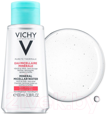 Изображение товара Мицеллярная вода Vichy Purete Thermale с минералами для чувствит. кожи лица глаз и губ (100мл)