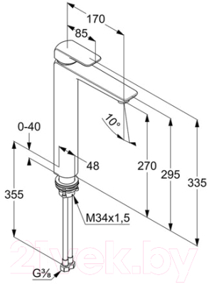 Смеситель Kludi Ameo 412980575