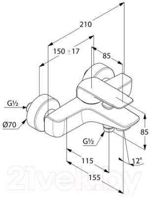 Смеситель Kludi Ameo 414450575