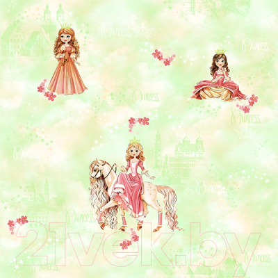 

Бумажные обои Саратовские обои, Зеленый;рисунок, Золушка С6-Д480-04КМД2