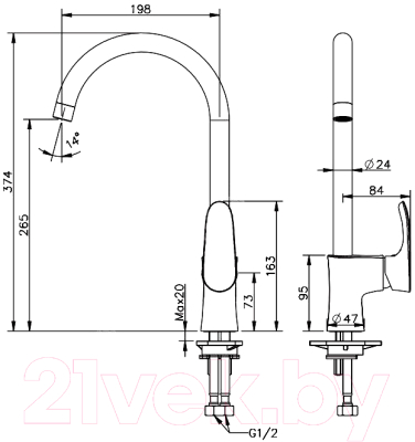 Смеситель Esko Delhi DL 519