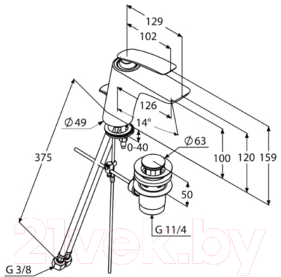 Смеситель Kludi Balance 520238775