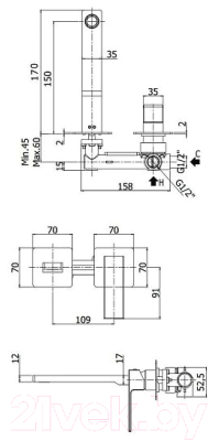 Смеситель Paffoni Elle EL104NO70