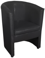 Кресло мягкое Lama мебель Рико (Teos Black) - 