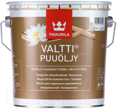 Масло для древесины Tikkurila Валтти (2.7л,бесцветный)