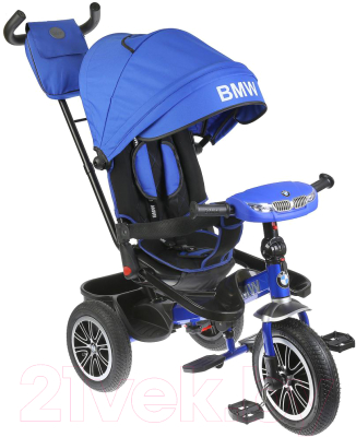 Трехколесный велосипед с ручкой BMW Trike 3 колеса / BMW5-M-N1210-LBLUE (голубой)