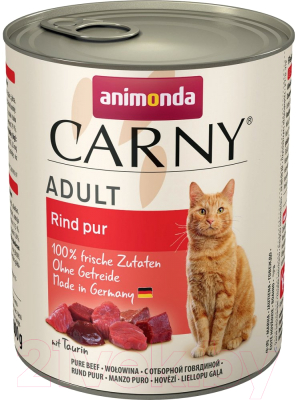Влажный корм для кошек Animonda Carny Adult с говядиной (800г)