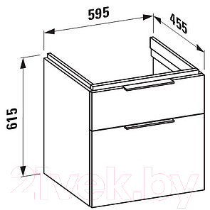 Тумба с умывальником Laufen Kartell 4075620336311 + 8103350001041