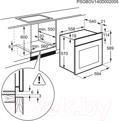 Комплект встраиваемой техники Electrolux EZB53430AK+EHH56240IK