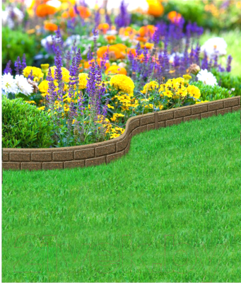 Бордюр садовый Multy Home Bricks EU5000059 (коричневый)