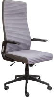 Кресло офисное Седия Leto (ткань/сетка, серый) - 